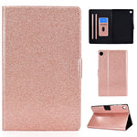 Custodia per Tablet in Pelle Glitter Polvere con Funzione Sonno/Sveglia, For Samsung Galaxy Tab A11+ / A9+