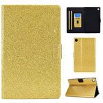 Custodia per Tablet in Pelle Glitter Polvere con Funzione Sonno/Sveglia, For Samsung Galaxy Tab A11+ / A9+