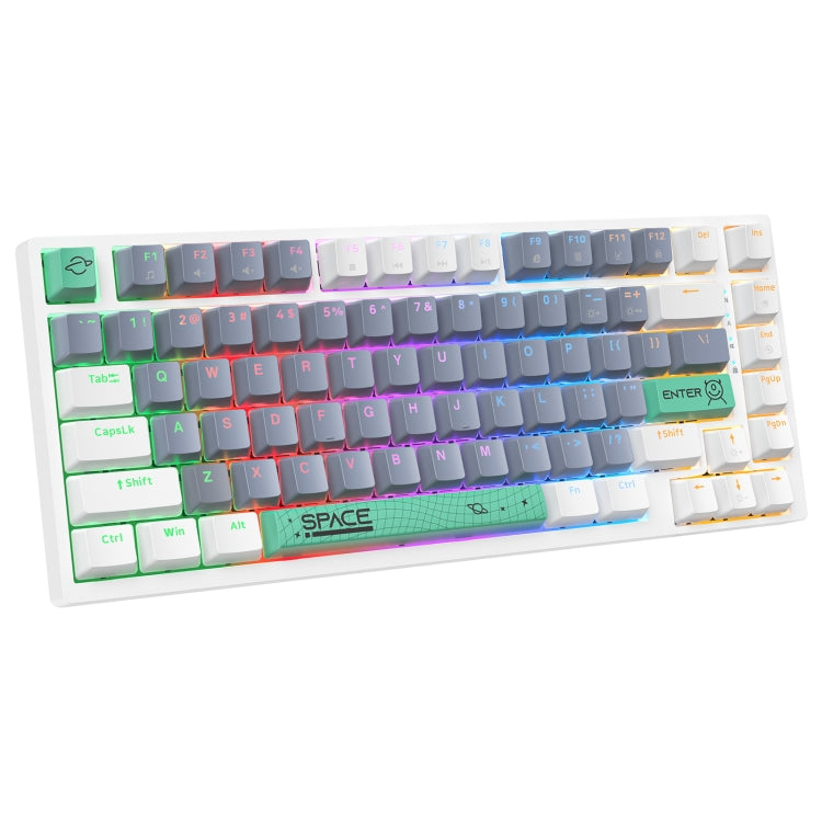 ONIKUMA G52 Tastiera meccanica cablata con illuminazione RGB da 82 tasti, Brown Switch, Blue Switch, G52 Brown Switch, G52 Blue Switch