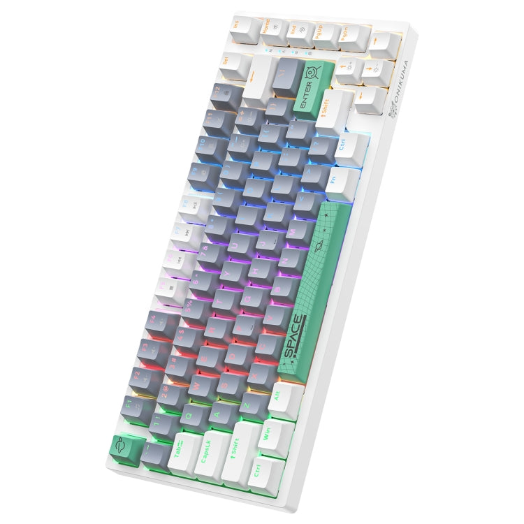 ONIKUMA G52 Tastiera meccanica cablata con illuminazione RGB da 82 tasti, Brown Switch, Blue Switch, G52 Brown Switch, G52 Blue Switch