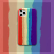 Custodia protettiva silicone liquido arcobaleno