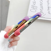 Custodia protettiva silicone liquido arcobaleno