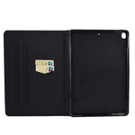 Custodia in pelle flip per iPad con slot carte