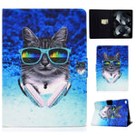 Custodia in pelle flip per iPad con slot carte