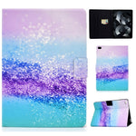 Custodia in pelle flip per iPad con slot carte