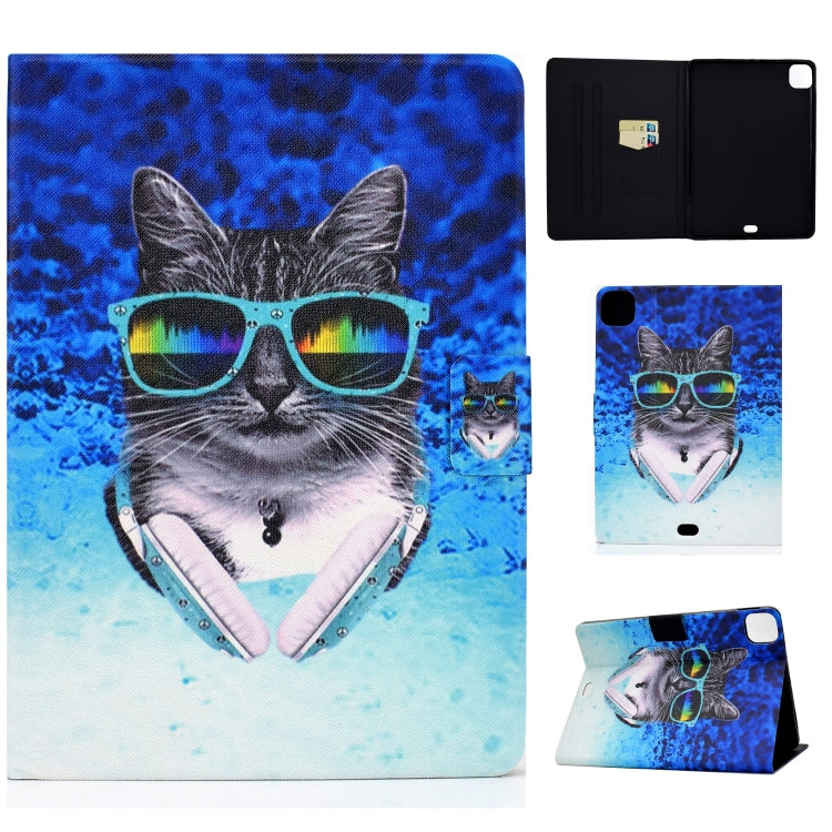 Custodia in pelle flip per iPad con slot carte