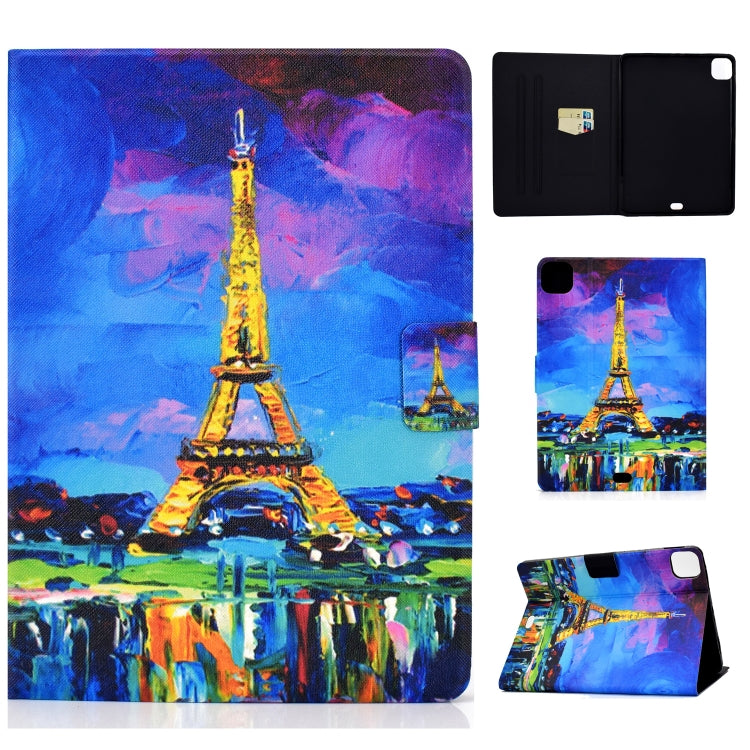 Custodia in pelle flip per iPad con slot carte