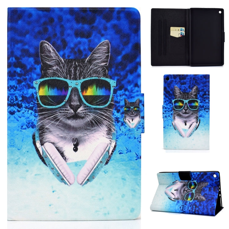 Custodia in pelle flip per iPad con slot carte