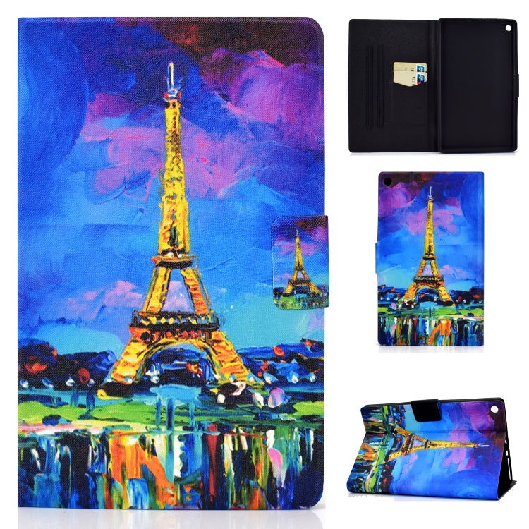 Custodia in pelle flip per iPad con slot carte