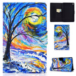 Custodia in pelle flip per iPad con slot carte
