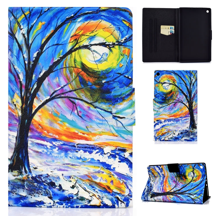 Custodia in pelle flip per iPad con slot carte