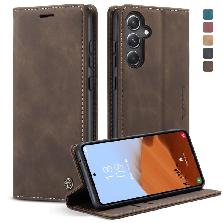 Custodia per telefono in pelle con vibrazione orizzontale multifunzionale CaseMe 013, For Samsung Galaxy S23 FE 5G