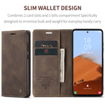 Custodia per telefono in pelle con vibrazione orizzontale multifunzionale CaseMe 013, For Samsung Galaxy S23 FE 5G