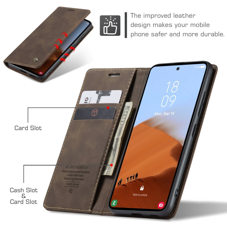 Custodia per telefono in pelle con vibrazione orizzontale multifunzionale CaseMe 013, For Samsung Galaxy S23 FE 5G