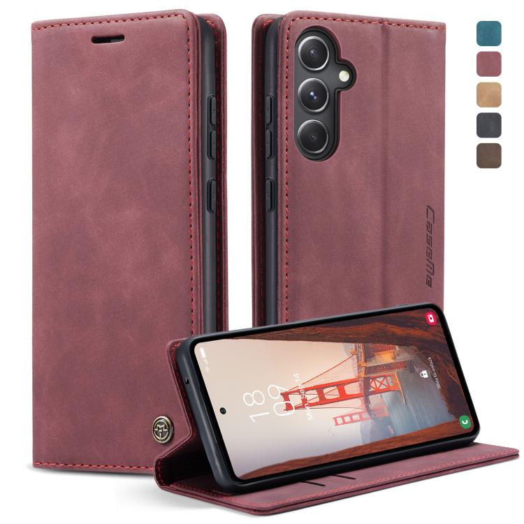 Custodia per telefono in pelle con vibrazione orizzontale multifunzionale CaseMe 013, For Samsung Galaxy S23 FE 5G