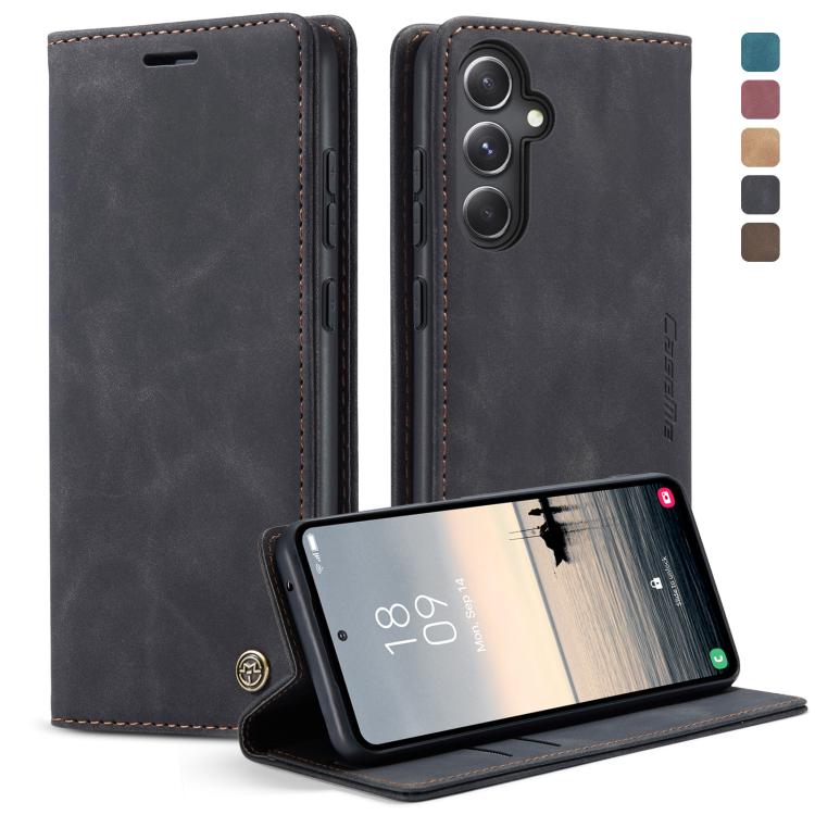 Custodia per telefono in pelle con vibrazione orizzontale multifunzionale CaseMe 013, For Samsung Galaxy S23 FE 5G