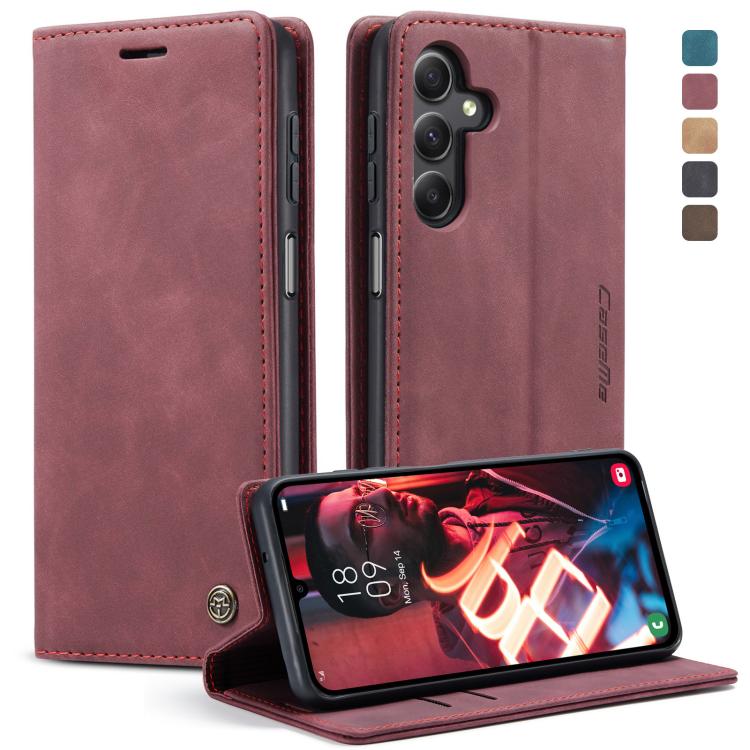 Custodia per telefono in pelle con vibrazione orizzontale multifunzionale CaseMe 013, For Samsung Galaxy A15 5G, For Samsung Galaxy A55 5G, For Samsung Galaxy A35 5G, ForSamsung Galaxy S24 Ultra 5G