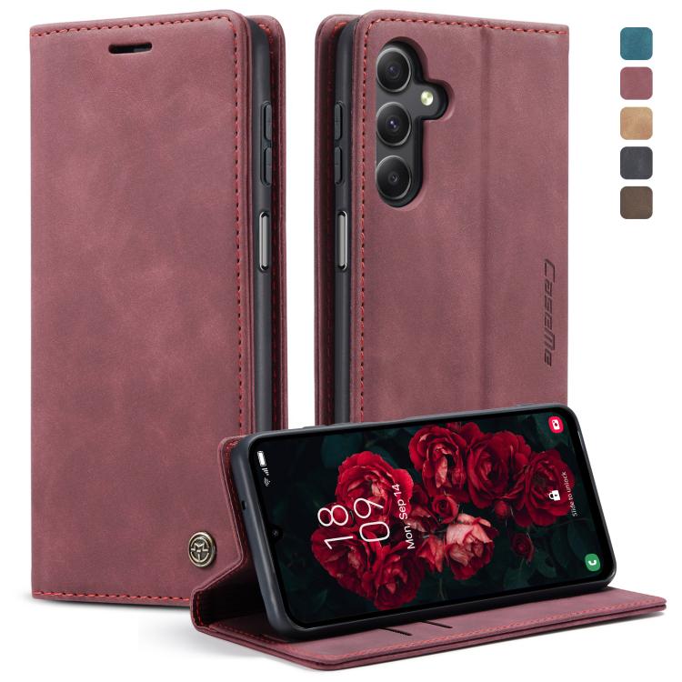 Custodia per telefono in pelle con vibrazione orizzontale multifunzionale CaseMe 013, For Samsung Galaxy S24+ 5G, For Samsung Galaxy S24 5G, For Samsung Galaxy A05s, For Samsung Galaxy A25 5G