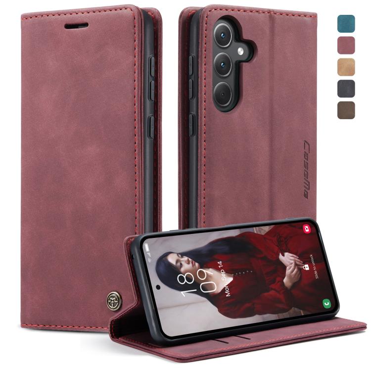 Custodia per telefono in pelle con vibrazione orizzontale multifunzionale CaseMe 013, For Samsung Galaxy A15 5G, For Samsung Galaxy A55 5G, For Samsung Galaxy A35 5G, ForSamsung Galaxy S24 Ultra 5G