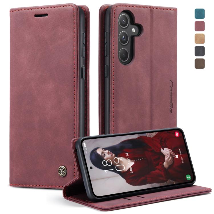 Custodia per telefono in pelle con vibrazione orizzontale multifunzionale CaseMe 013, For Samsung Galaxy A15 5G, For Samsung Galaxy A55 5G, For Samsung Galaxy A35 5G, ForSamsung Galaxy S24 Ultra 5G