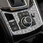 Per Mazda CX-5 2017-2018 Adesivo decorativo con diamante per pannello freno a mano elettronico per auto, guida a sinistra, Car Electronic Handbrake Panel, Left Drive