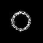 Per BMW Serie 3 E90 / E92 / E93 2009-2012 Adesivo decorativo con diamante con anello di avvio con un clic per auto, One-click Start Ring
