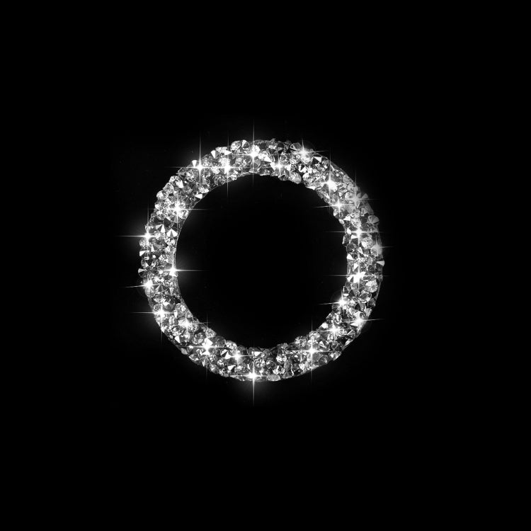 Per BMW Serie 3 E90 / E92 / E93 2009-2012 Adesivo decorativo con diamante con anello di avvio con un clic per auto, One-click Start Ring