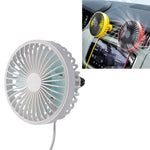 F829 Ventola di raffreddamento elettrica per presa d'aria per auto portatile con luce a LED