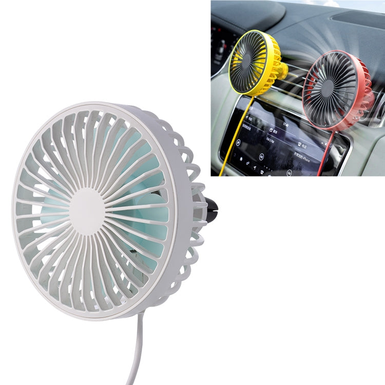 F829 Ventola di raffreddamento elettrica per presa d'aria per auto portatile con luce a LED