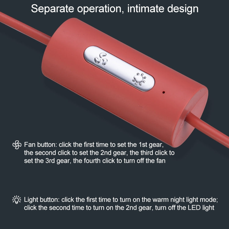 F829 Ventola di raffreddamento elettrica per presa d'aria per auto portatile con luce a LED
