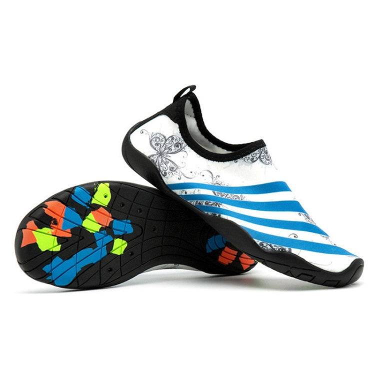 Scarpe da spiaggia con fondo spesso in gomma antiscivolo con motivo stampato Scarpe da nuoto Calzini da immersione per uomo, un paio, 39, 40, 41, 42, 43, 44, 45, 46