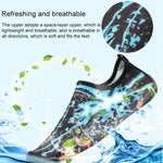 Scarpe da spiaggia con fondo spesso in gomma antiscivolo con motivo stampato Scarpe da nuoto Calzini da immersione per uomo, un paio, 39, 40, 41, 42, 43, 44, 45, 46