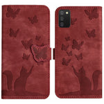 Custodia per cellulare in pelle con stampa a farfalla con gatto, For Samsung Galaxy A02s EU, For Samsung Galaxy A12, For Samsung Galaxy A42 5G, For Samsung Galaxy A21s