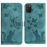 Custodia per cellulare in pelle con stampa a farfalla con gatto, For Samsung Galaxy A02s EU, For Samsung Galaxy A12, For Samsung Galaxy A42 5G, For Samsung Galaxy A21s