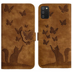 Custodia per cellulare in pelle con stampa a farfalla con gatto, For Samsung Galaxy A52 5G / A52S, For Samsung Galaxy A03s EU, For Samsung Galaxy A22 5G, For Samsung Galaxy S21 FE 5G