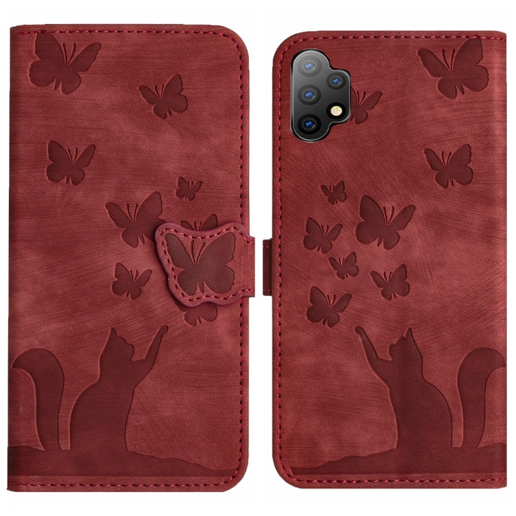 Custodia per cellulare in pelle con stampa a farfalla con gatto, For Samsung Galaxy S23 5G, For Samsung Galaxy A13 4G / 5G / A04, For Samsung Galaxy S20 FE, For Samsung Galaxy A53 5G