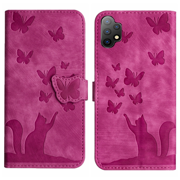Custodia per cellulare in pelle con stampa a farfalla con gatto, For Samsung Galaxy S23 5G, For Samsung Galaxy A13 4G / 5G / A04, For Samsung Galaxy S20 FE, For Samsung Galaxy A53 5G