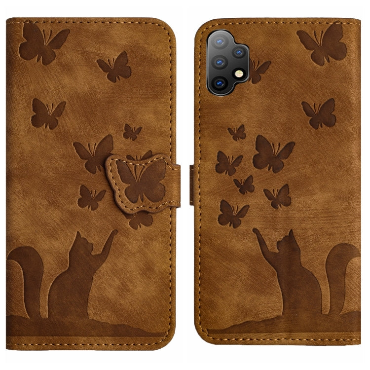 Custodia per cellulare in pelle con stampa a farfalla con gatto, For Samsung Galaxy S23 5G, For Samsung Galaxy A13 4G / 5G / A04, For Samsung Galaxy S20 FE, For Samsung Galaxy A53 5G