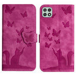 Custodia per cellulare in pelle con stampa a farfalla con gatto, For Samsung Galaxy A52 5G / A52S, For Samsung Galaxy A03s EU, For Samsung Galaxy A22 5G, For Samsung Galaxy S21 FE 5G