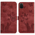 Custodia per cellulare in pelle con stampa a farfalla con gatto, For Samsung Galaxy S20 Ultra, For Samsung Galaxy S20, For Samsung Galaxy S20+, For Samsung Galaxy A71 4G