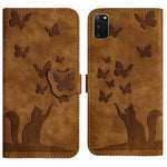 Custodia per cellulare in pelle con stampa a farfalla con gatto, For Samsung Galaxy S20 Ultra, For Samsung Galaxy S20, For Samsung Galaxy S20+, For Samsung Galaxy A71 4G