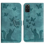 Custodia per cellulare in pelle con stampa a farfalla con gatto, For Samsung Galaxy S20 Ultra, For Samsung Galaxy S20, For Samsung Galaxy S20+, For Samsung Galaxy A71 4G