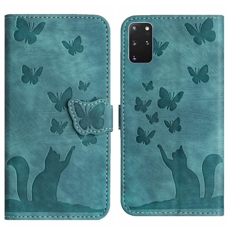 Custodia per cellulare in pelle con stampa a farfalla con gatto, For Samsung Galaxy S20 Ultra, For Samsung Galaxy S20, For Samsung Galaxy S20+, For Samsung Galaxy A71 4G