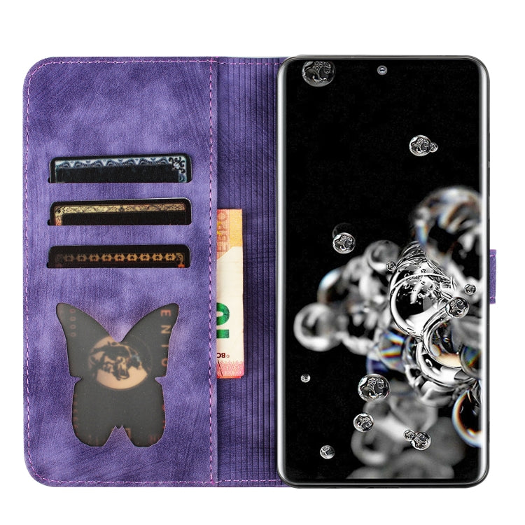 Custodia per cellulare in pelle con stampa a farfalla con gatto, For Samsung Galaxy S20 Ultra, For Samsung Galaxy S20, For Samsung Galaxy S20+, For Samsung Galaxy A71 4G