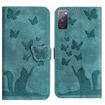 Custodia per cellulare in pelle con stampa a farfalla con gatto, For Samsung Galaxy S23 5G, For Samsung Galaxy A13 4G / 5G / A04, For Samsung Galaxy S20 FE, For Samsung Galaxy A53 5G