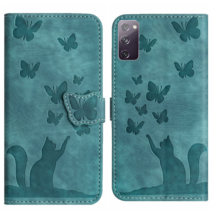 Custodia per cellulare in pelle con stampa a farfalla con gatto, For Samsung Galaxy S23 5G, For Samsung Galaxy A13 4G / 5G / A04, For Samsung Galaxy S20 FE, For Samsung Galaxy A53 5G