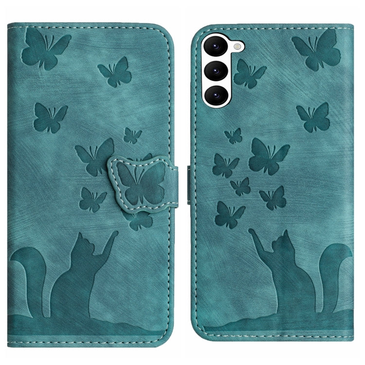 Custodia per cellulare in pelle con stampa a farfalla con gatto, For Samsung Galaxy S23 5G, For Samsung Galaxy A13 4G / 5G / A04, For Samsung Galaxy S20 FE, For Samsung Galaxy A53 5G