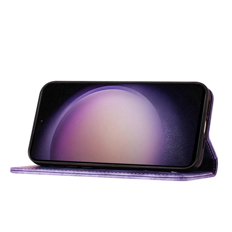 Custodia per cellulare in pelle con stampa a farfalla con gatto, For Samsung Galaxy S24 5G, For Samsung Galaxy A15, For Samsung Galaxy A05s, For Samsung Galaxy A25 5G