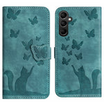 Custodia per cellulare in pelle con stampa a farfalla con gatto, For Samsung Galaxy S24 5G, For Samsung Galaxy A15, For Samsung Galaxy A05s, For Samsung Galaxy A25 5G