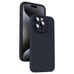 Custodia per telefono antiurto in silicone liquido in microfibra, For iPhone 16 Pro, For iPhone 16 Plus, For iPhone 16, For iPhone 15 Pro Max